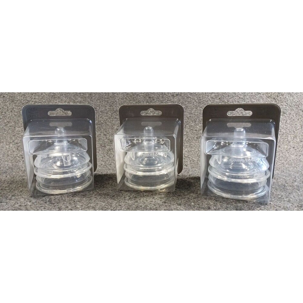 Como Tomo Silicone Replacement Nipple 6+ Mons Lot of 3 2Packs 3 Hole Fast Flow